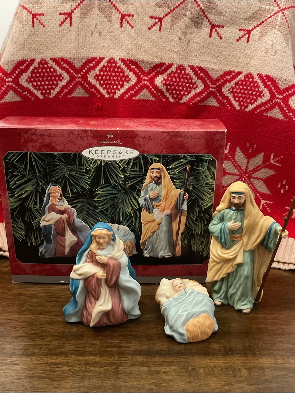 Hallmark Keepsake Nativity Ornaments- New in Original Box, vintage Christmas